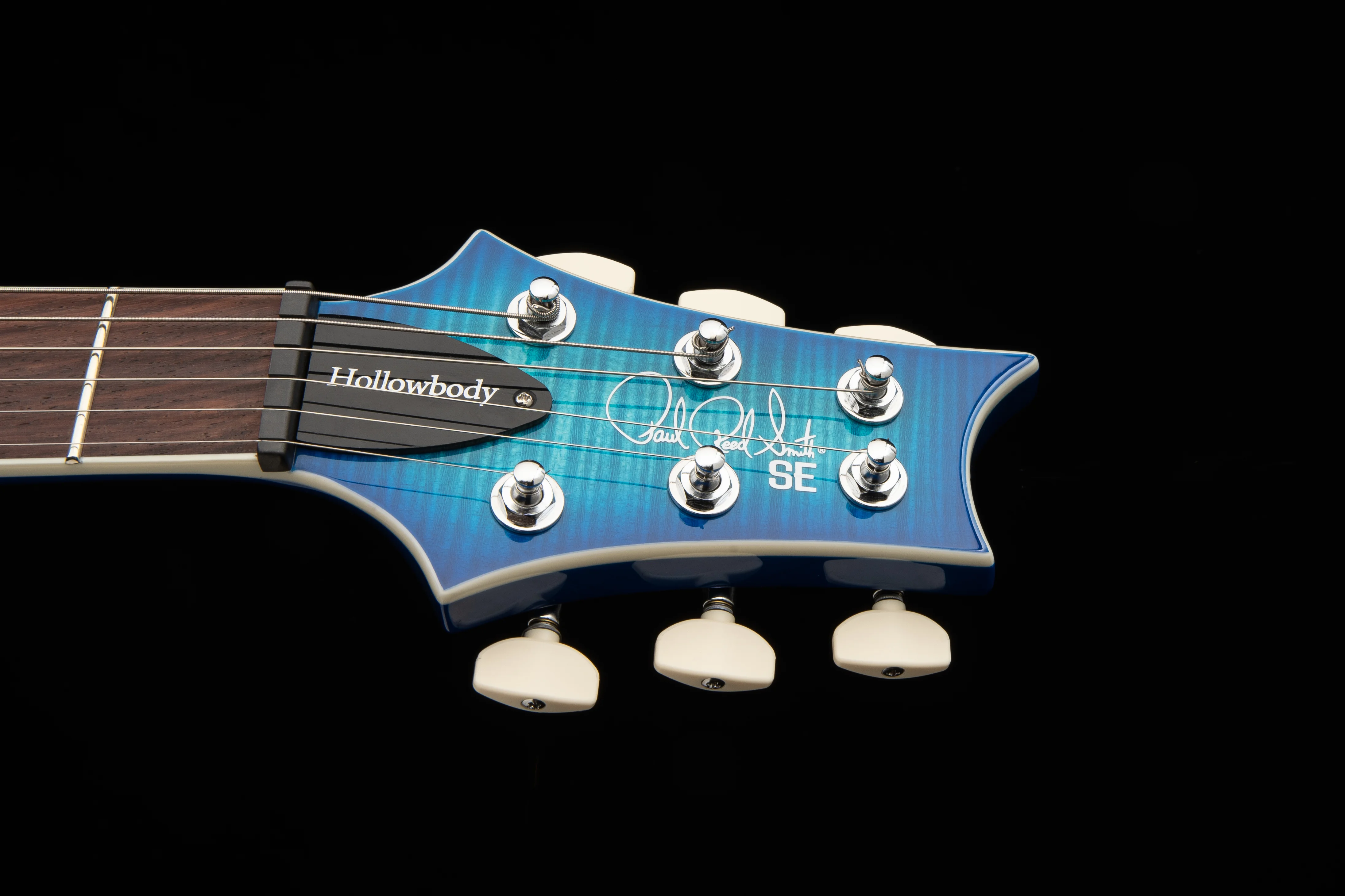SE Flat Back Hollowbody I Piezo Lake Blue